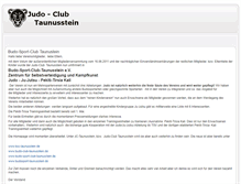 Tablet Screenshot of judo-club-taunusstein.de